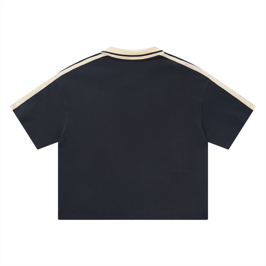 Unisex Signature Inked Color Block Polo Shirt