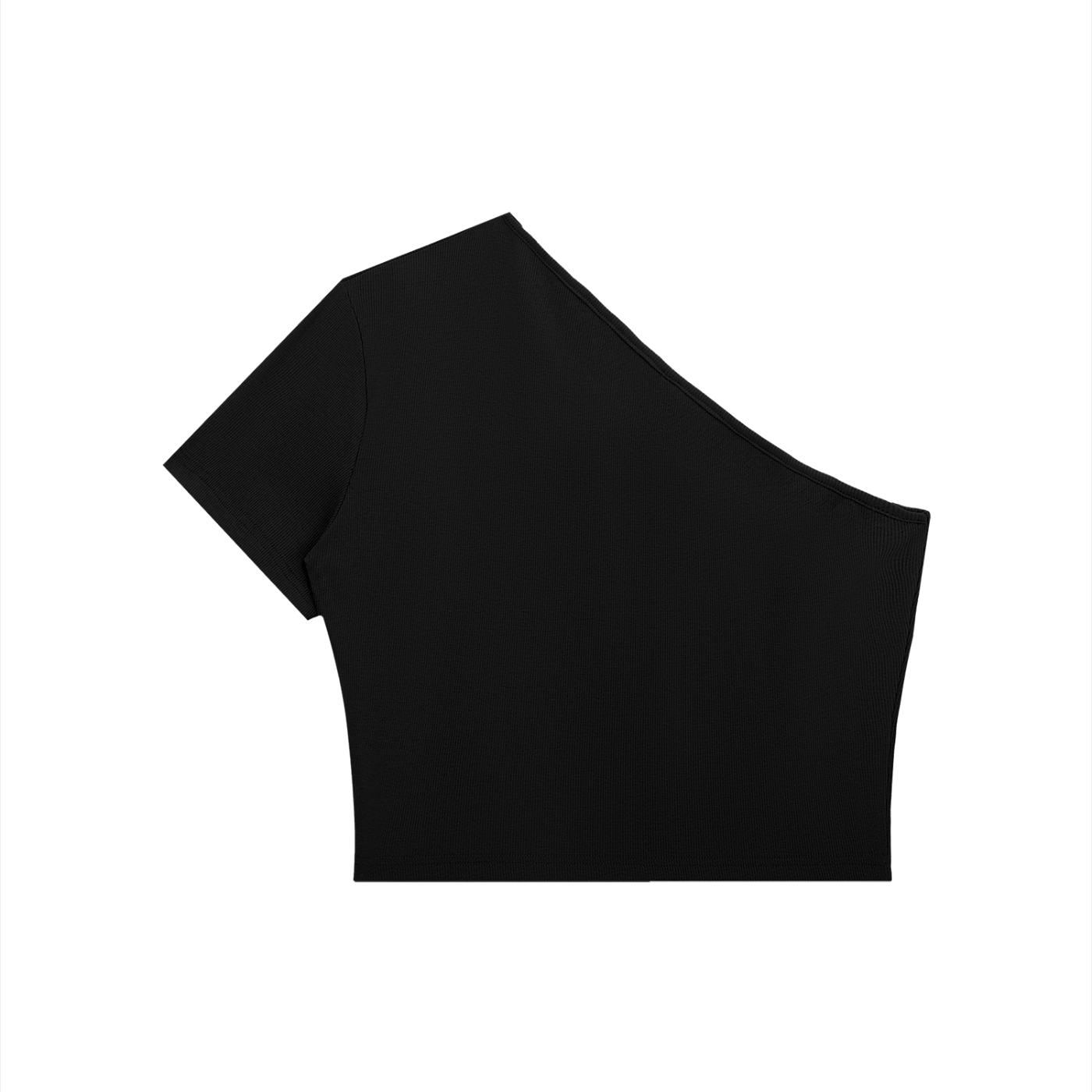 Women's One-Shoulder Crop Shirt