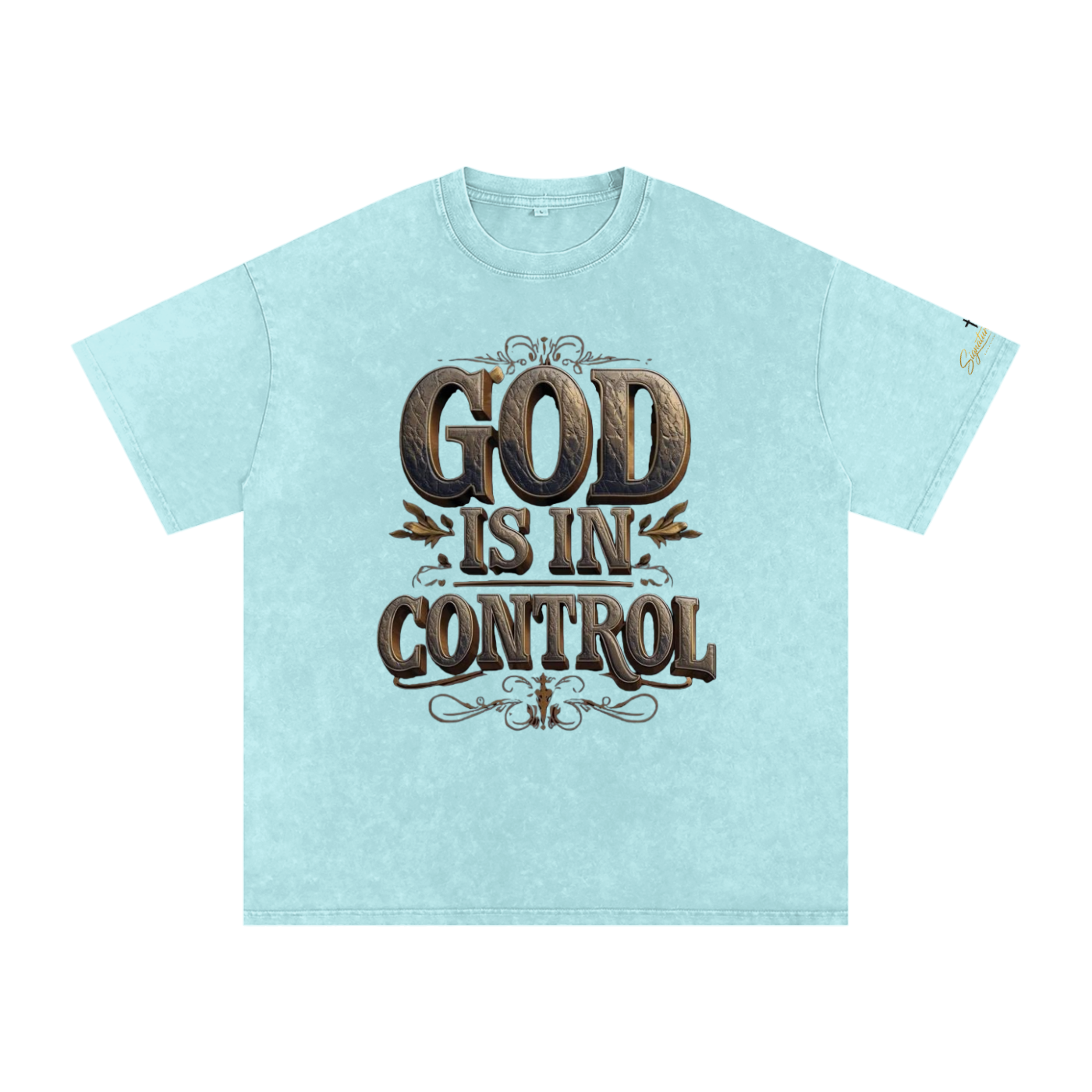 Snow Washed Oversized Cotton T-Shirt
