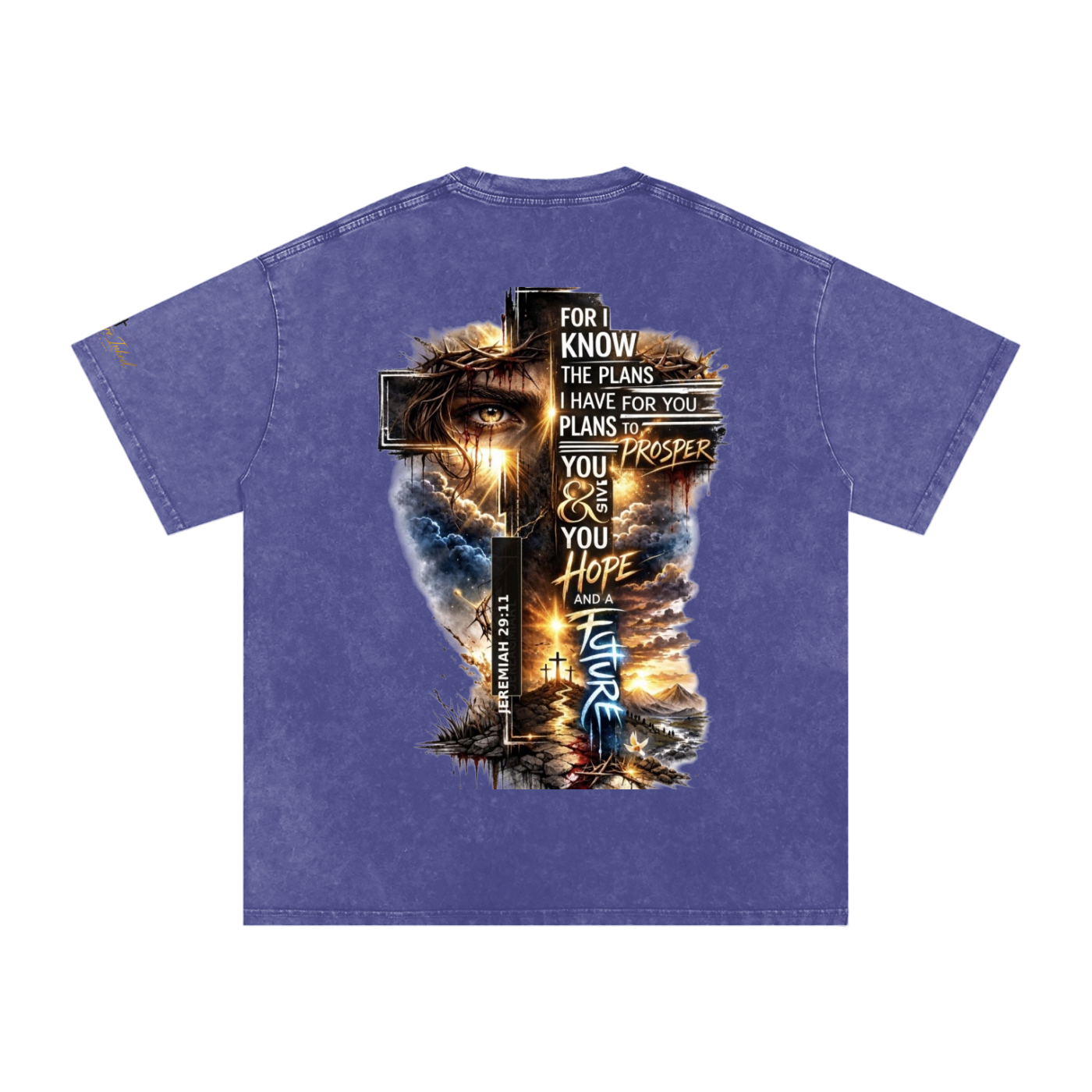Snow Washed Oversized Cotton T-Shirt