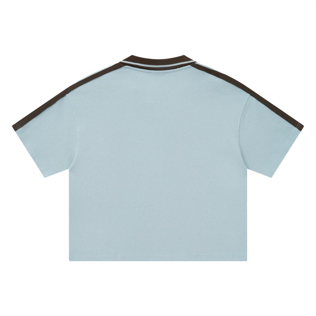 Unisex Signature Inked Color Block Polo Shirt
