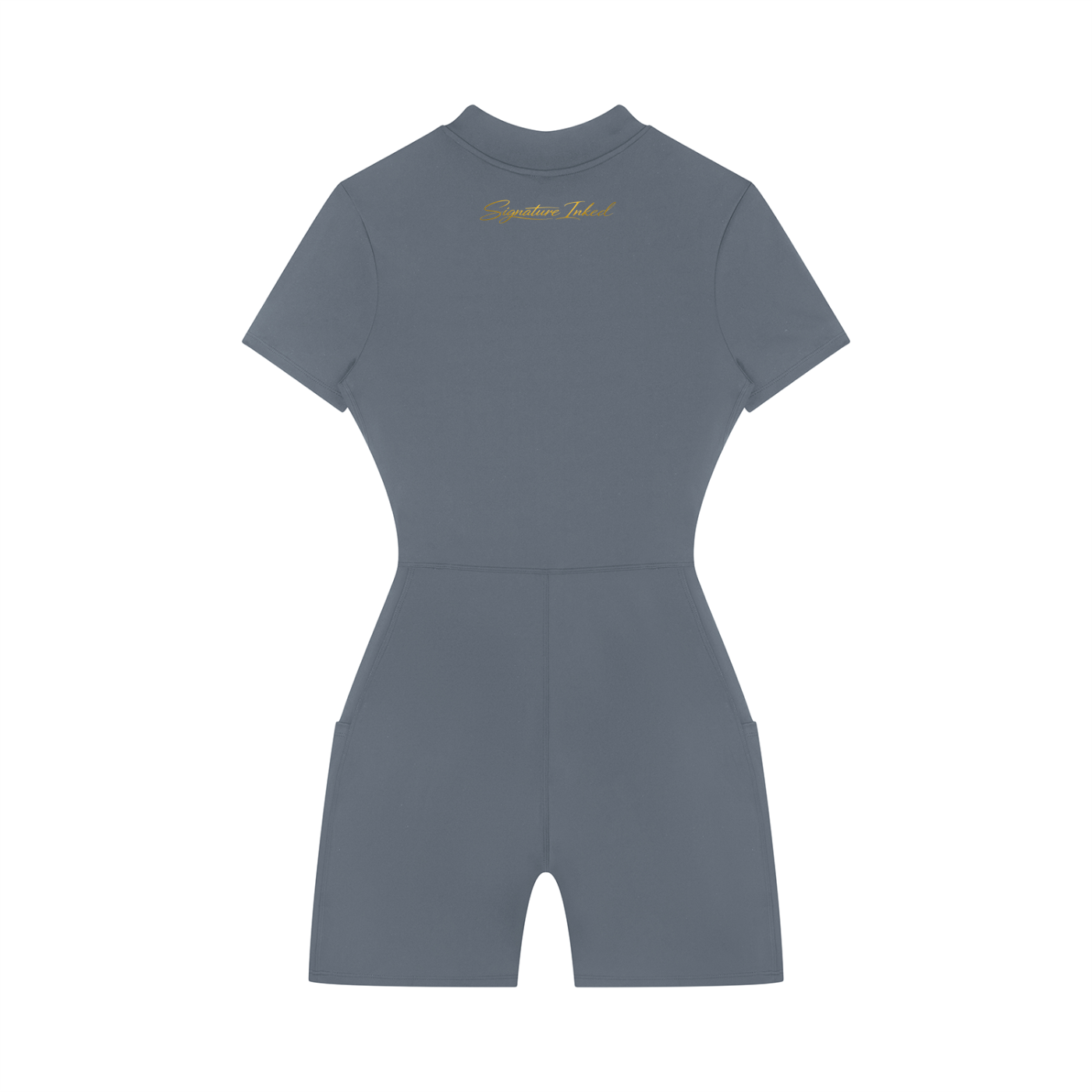 Women's Quarter-Zip Short Sleeve Romper