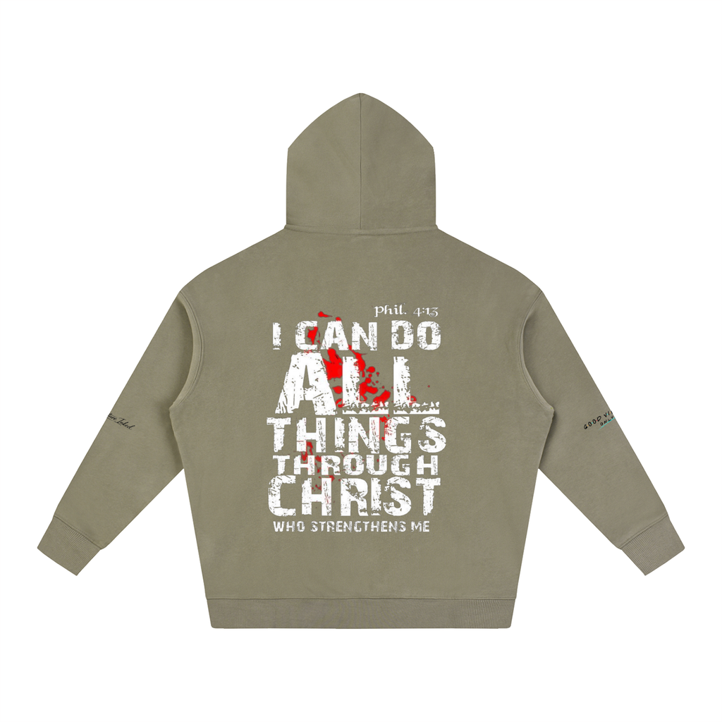 Philippians 4:13 Oversize Fleeced Hoodie
