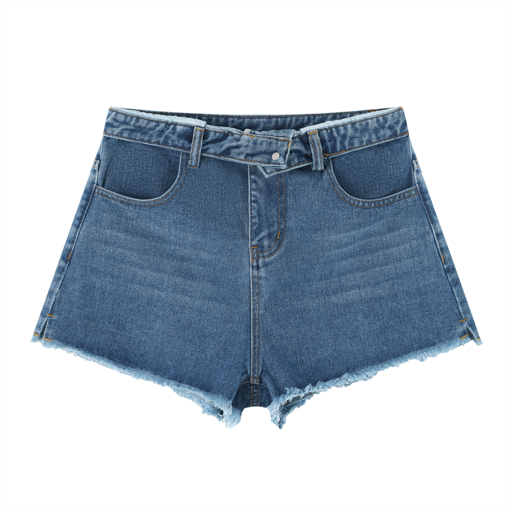 Women’s Vintage Signature Inked High Rise Denim Shorts