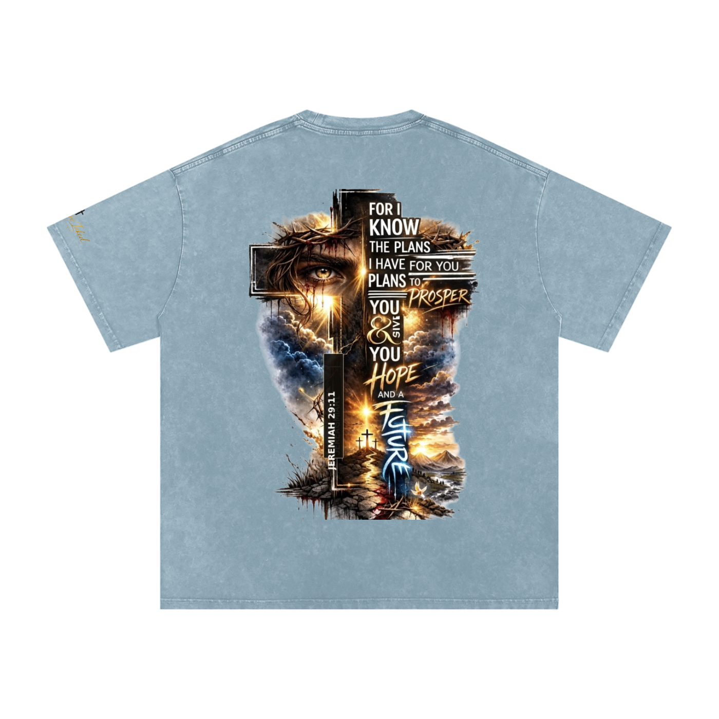 Snow Washed Oversized Cotton T-Shirt