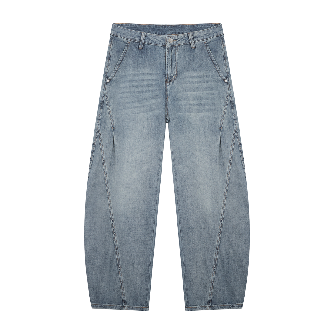 Men's SI Wash Barrel Leg Jeans