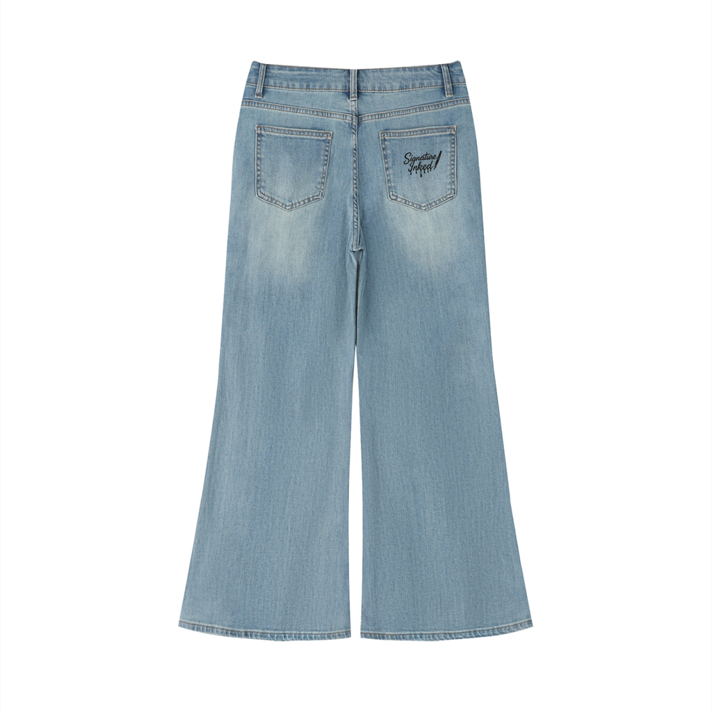 Women's Vintage Wash Flared Leg Jeans