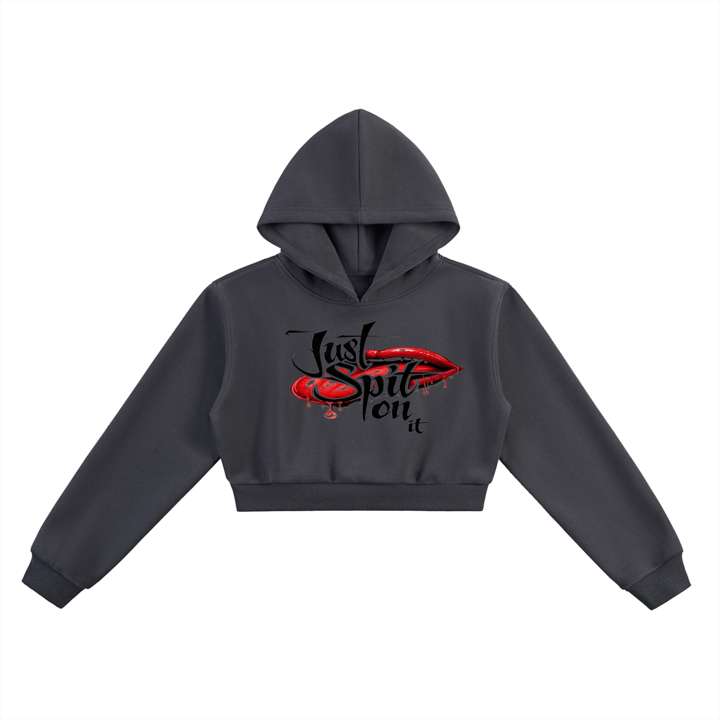 Just Spit on It Cropped Hoodie