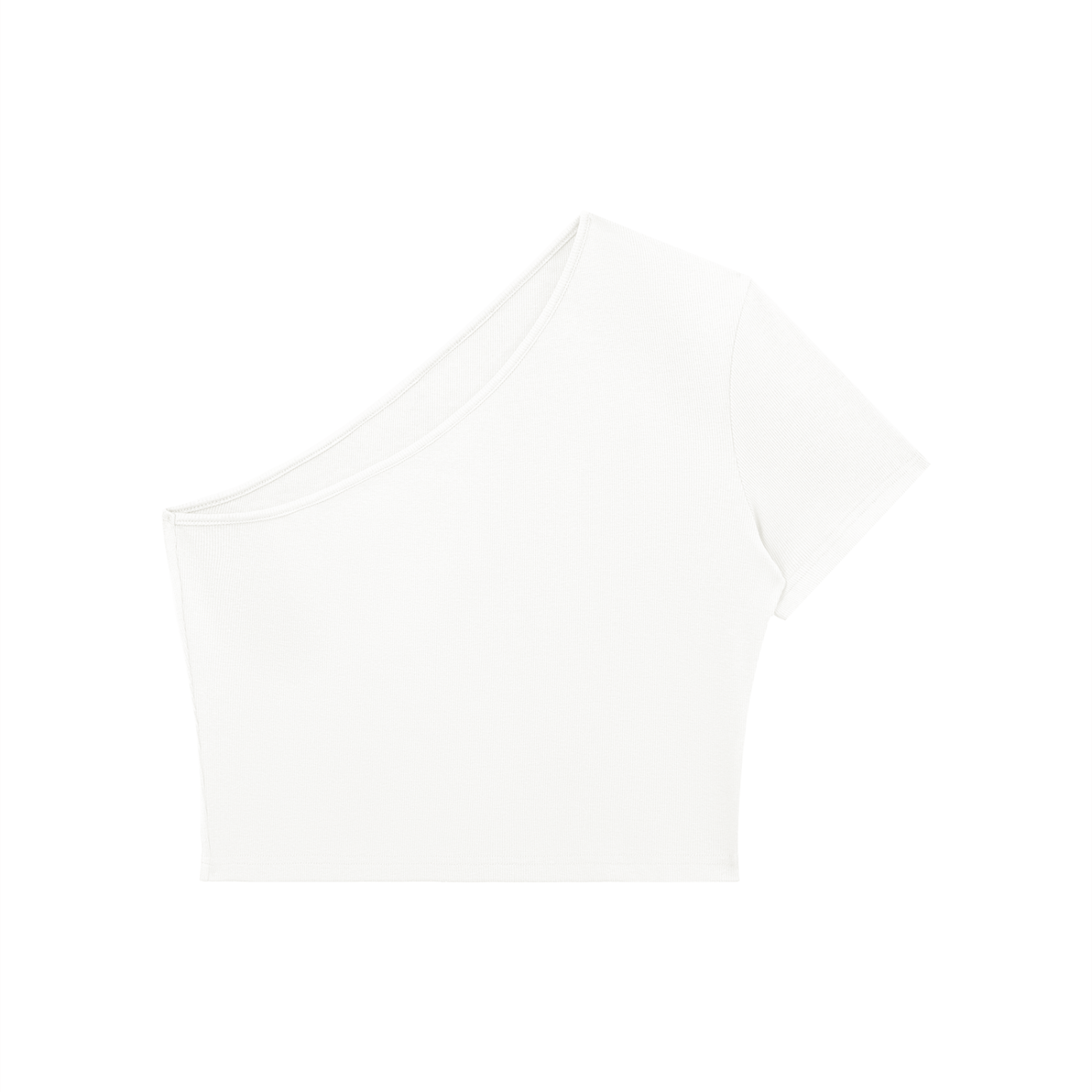 Women's One-Shoulder Crop Shirt