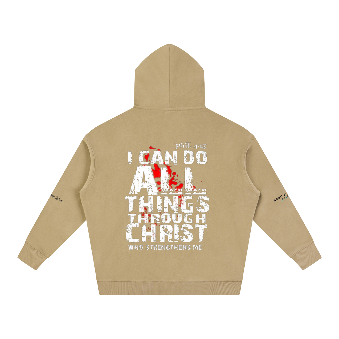 Philippians 4:13 Oversize Fleeced Hoodie