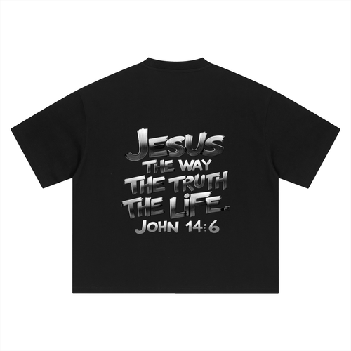 Boxy Oversized  John 14:6 T-Shirt