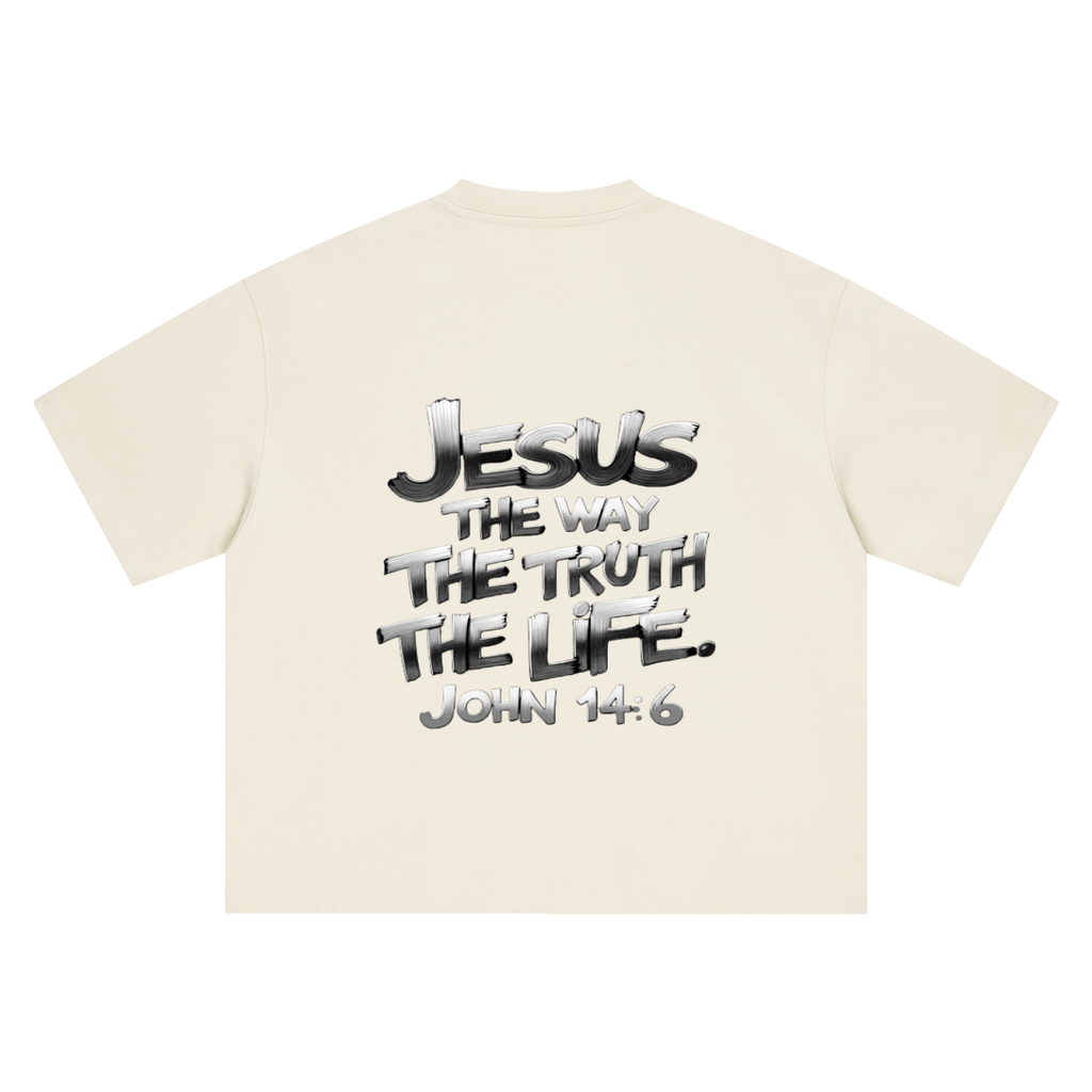 Boxy Oversized  John 14:6 T-Shirt