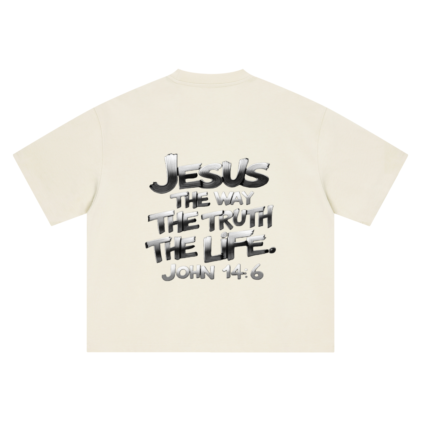 Boxy Oversized  John 14:6 T-Shirt
