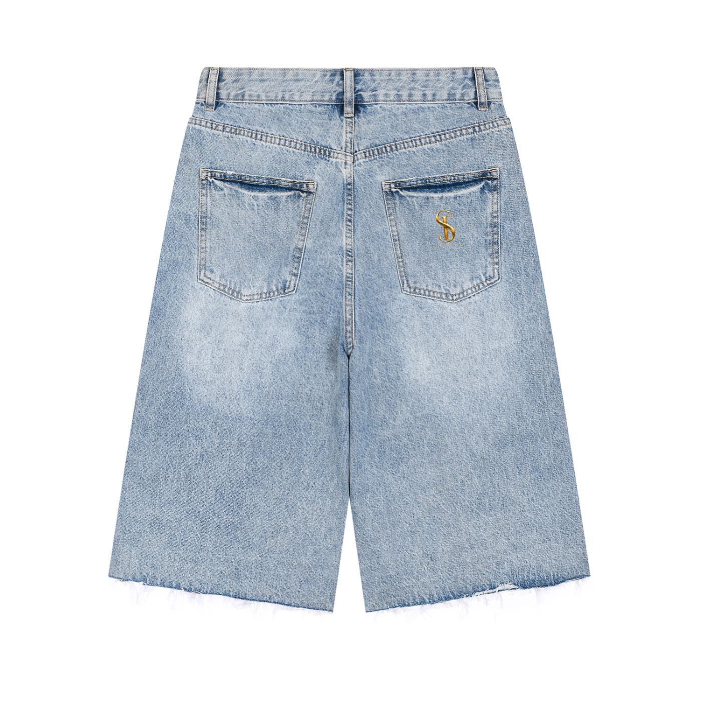 Men’s Vintage Wide Leg Denim Shorts