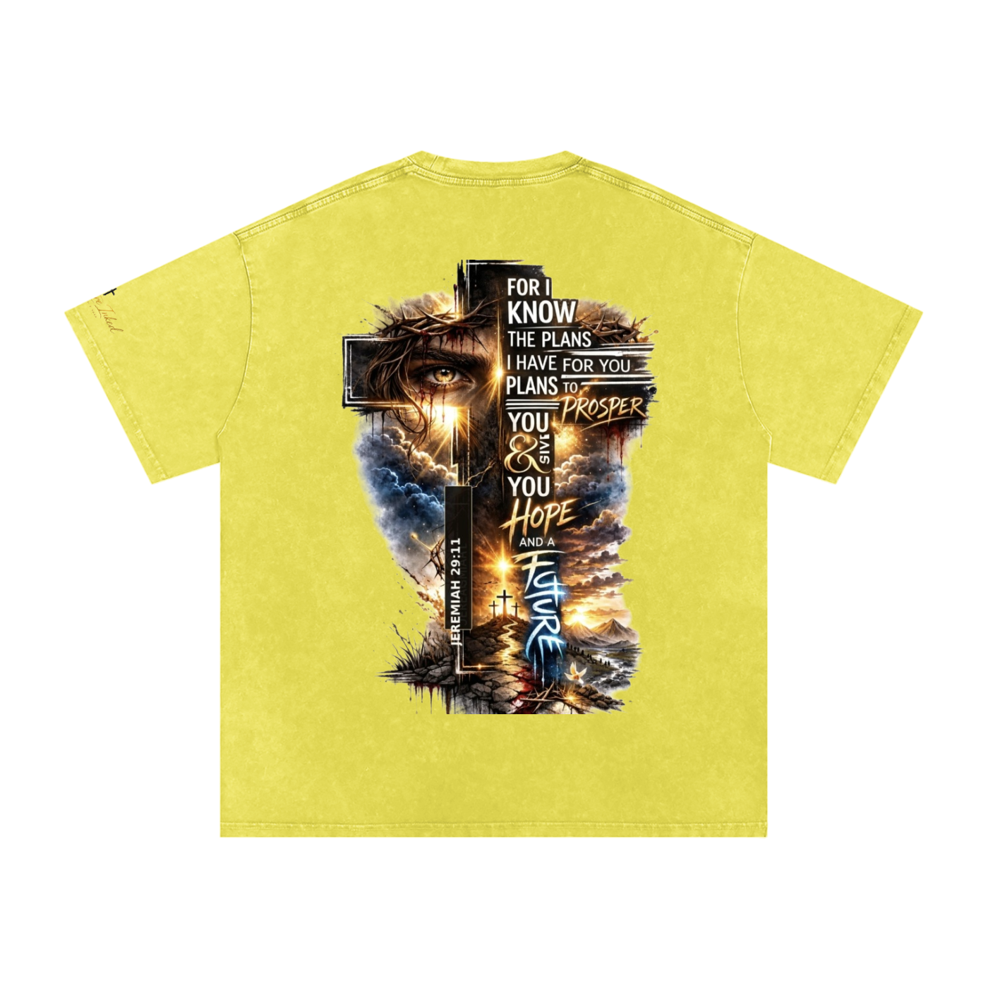 Snow Washed Oversized Cotton T-Shirt