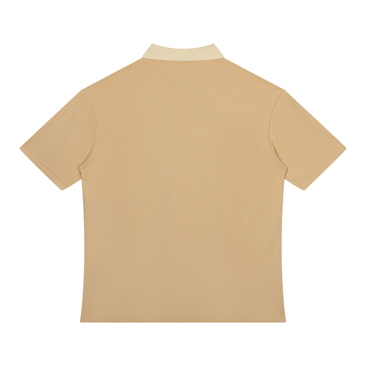 Unisex Color Block Quarter-Zip Polo Shirt