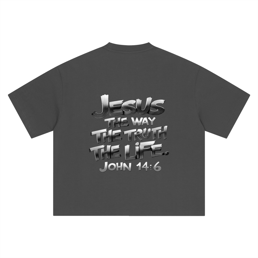 Boxy Oversized  John 14:6 T-Shirt