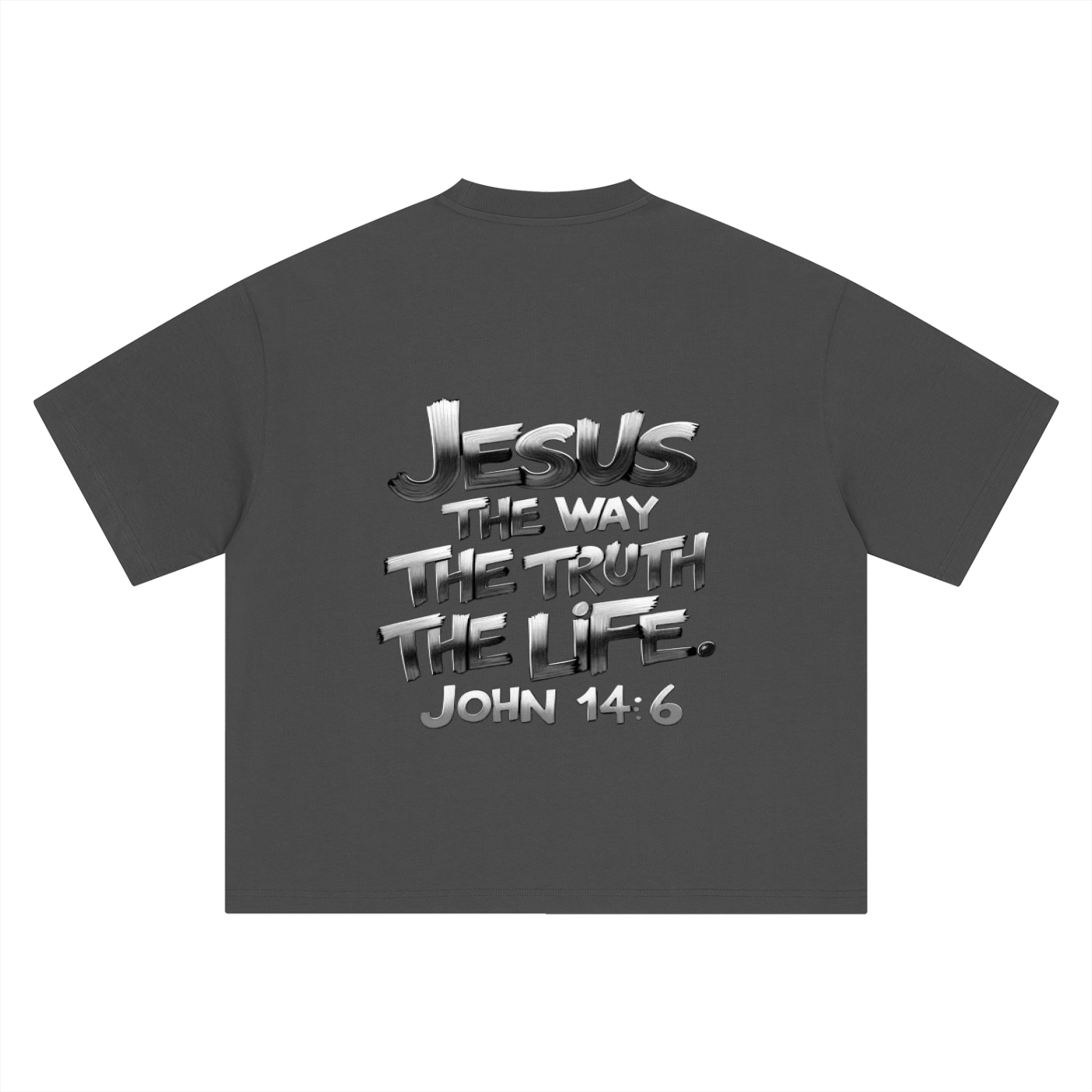 Boxy Oversized  John 14:6 T-Shirt