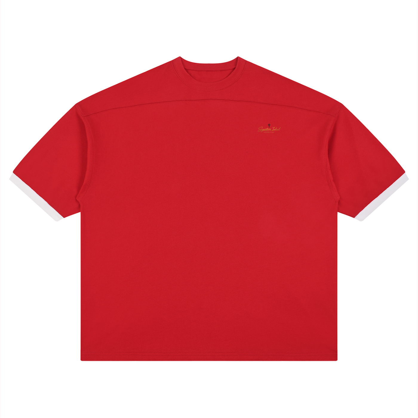 Color Block Drop Shoulder Street T-Shirt
