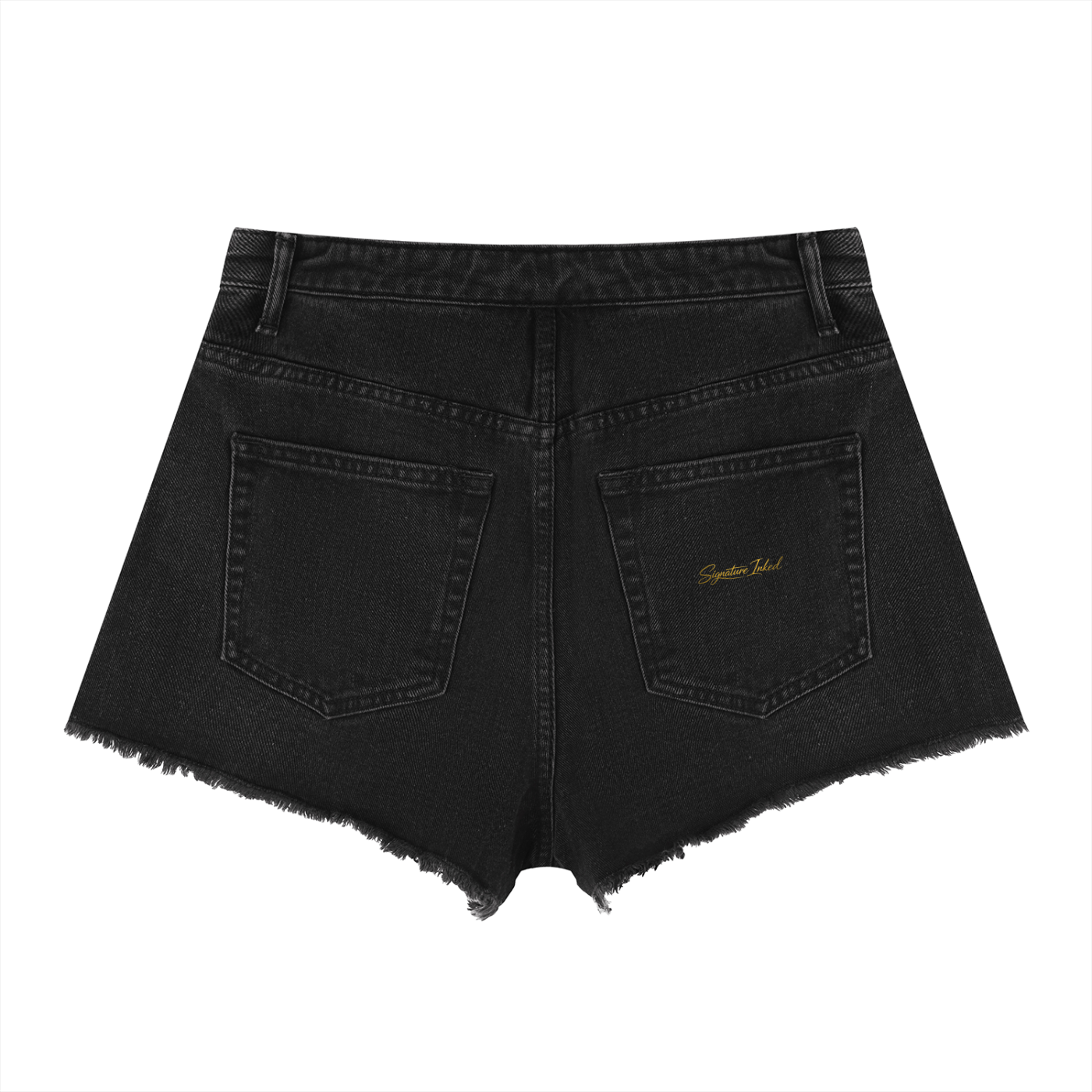 Women’s Vintage Signature Inked High Rise Denim Shorts