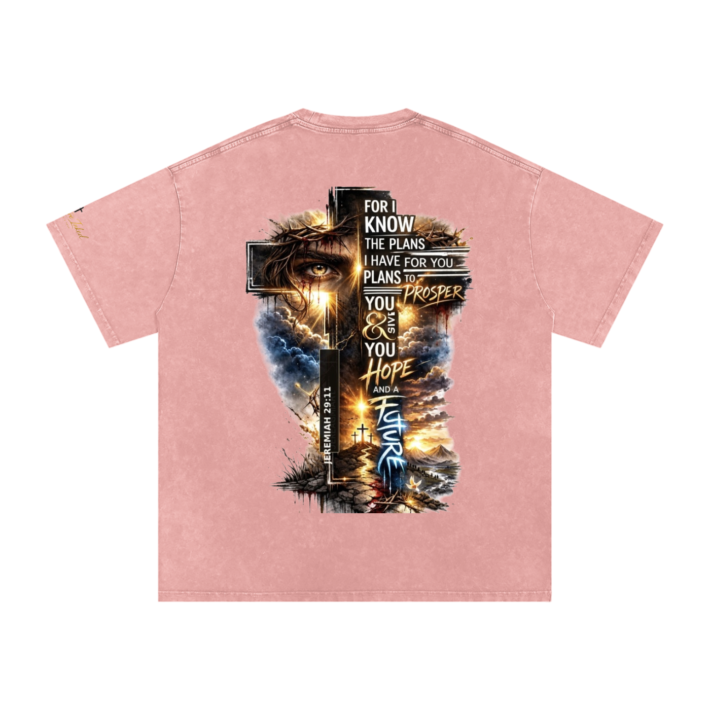 Snow Washed Oversized Cotton T-Shirt