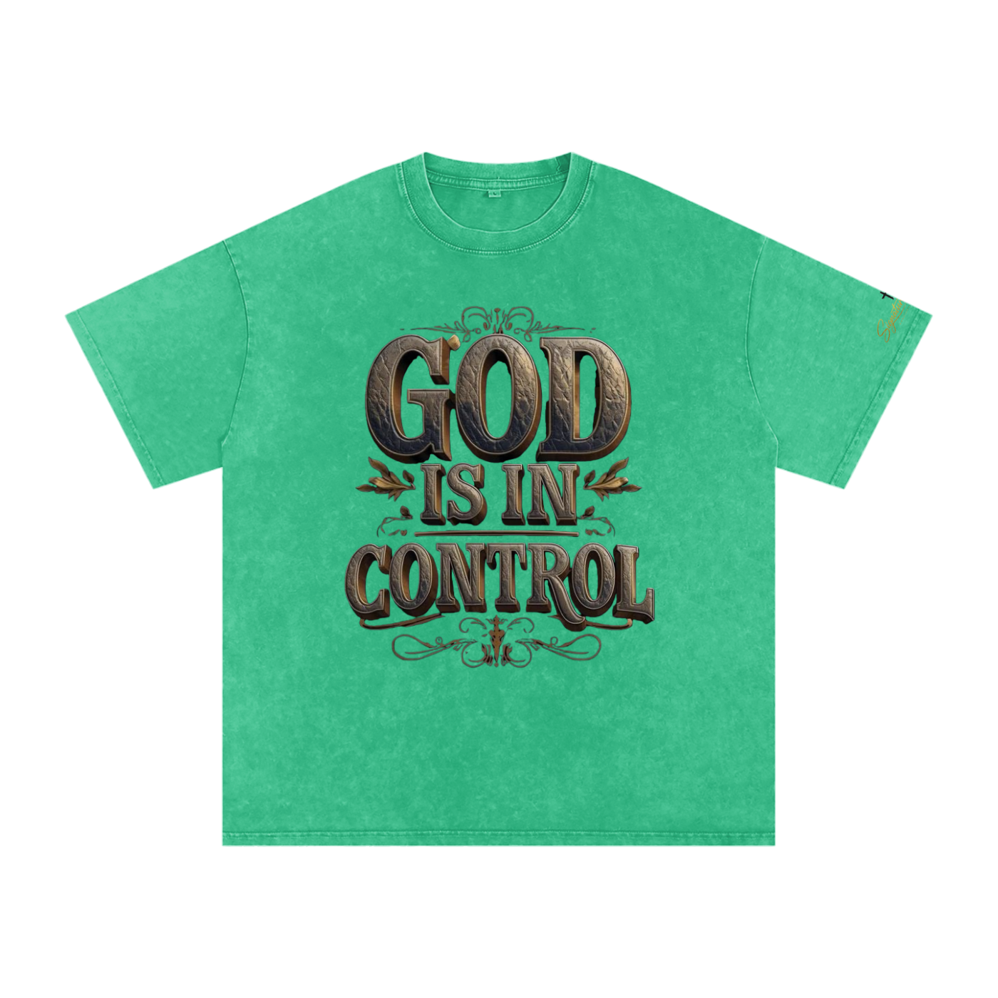 Snow Washed Oversized Cotton T-Shirt