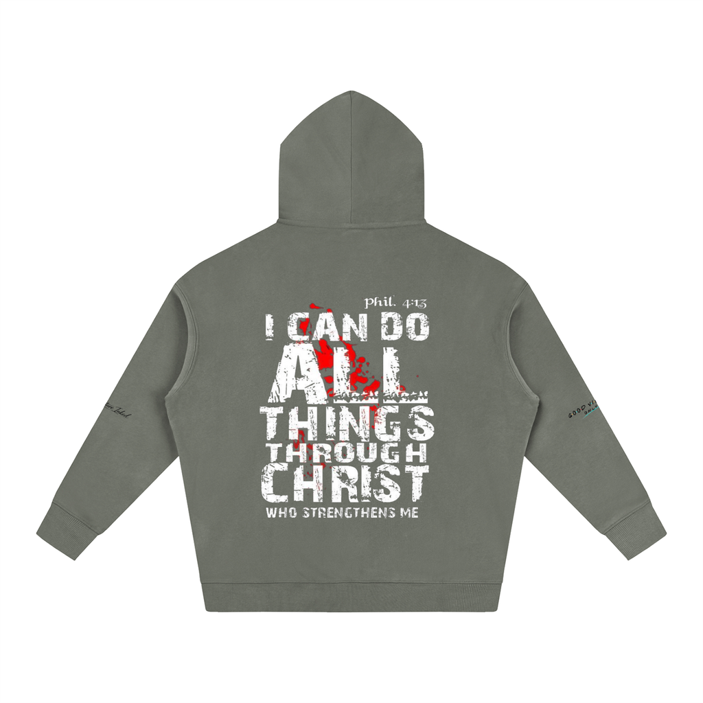 Philippians 4:13 Oversize Fleeced Hoodie