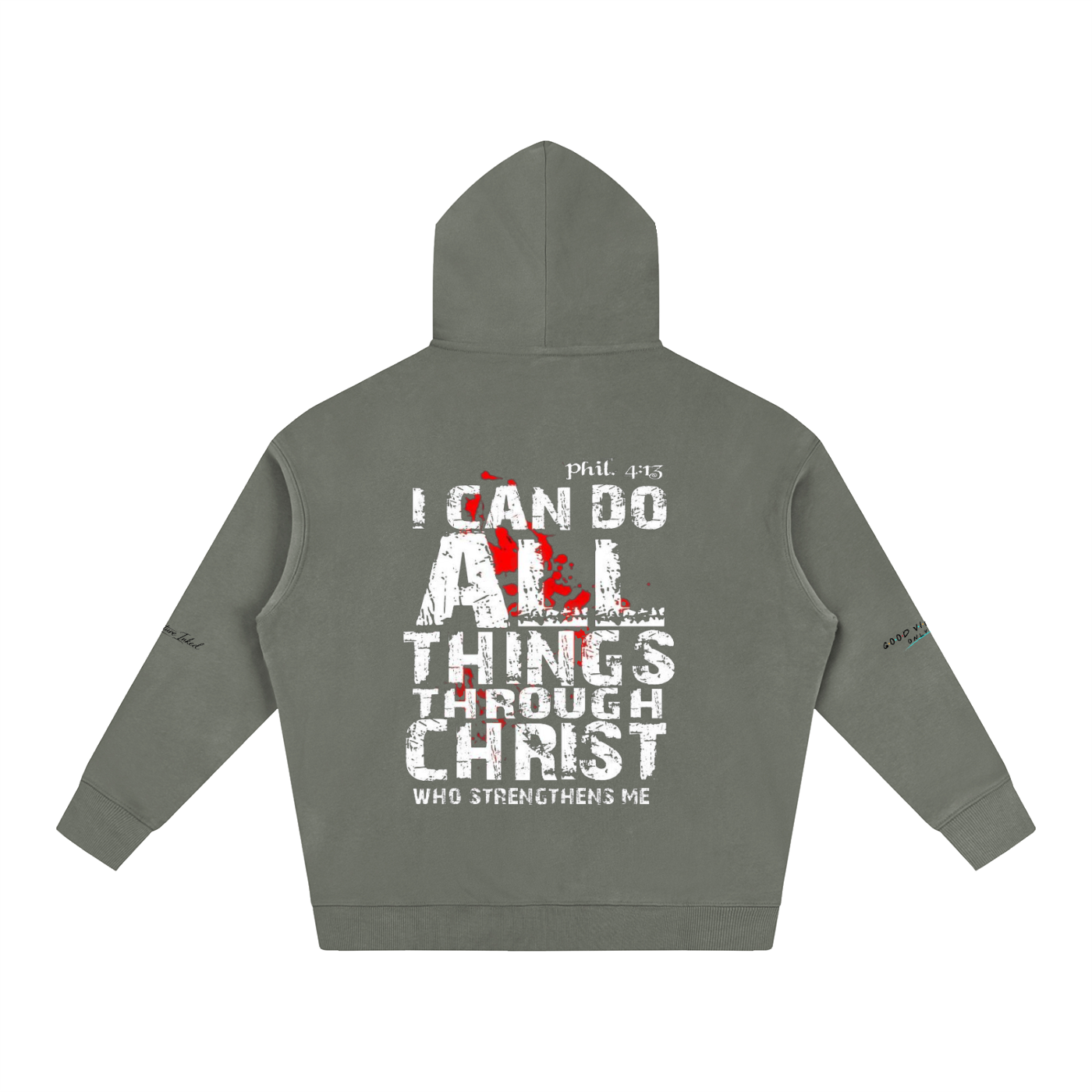 Philippians 4:13 Oversize Fleeced Hoodie