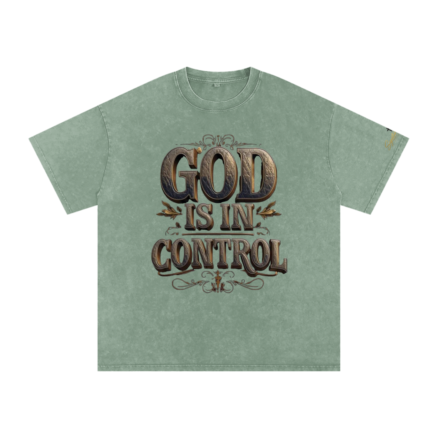Snow Washed Oversized Cotton T-Shirt