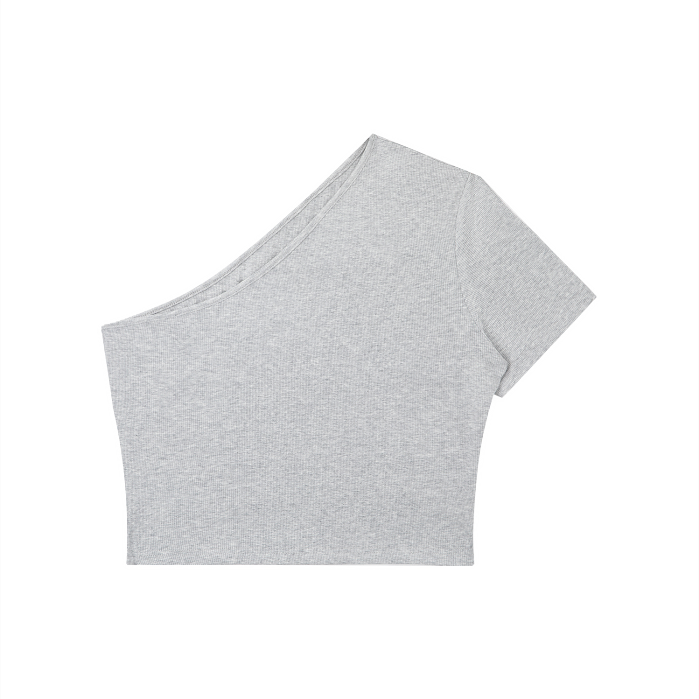 Women's One-Shoulder Crop Shirt