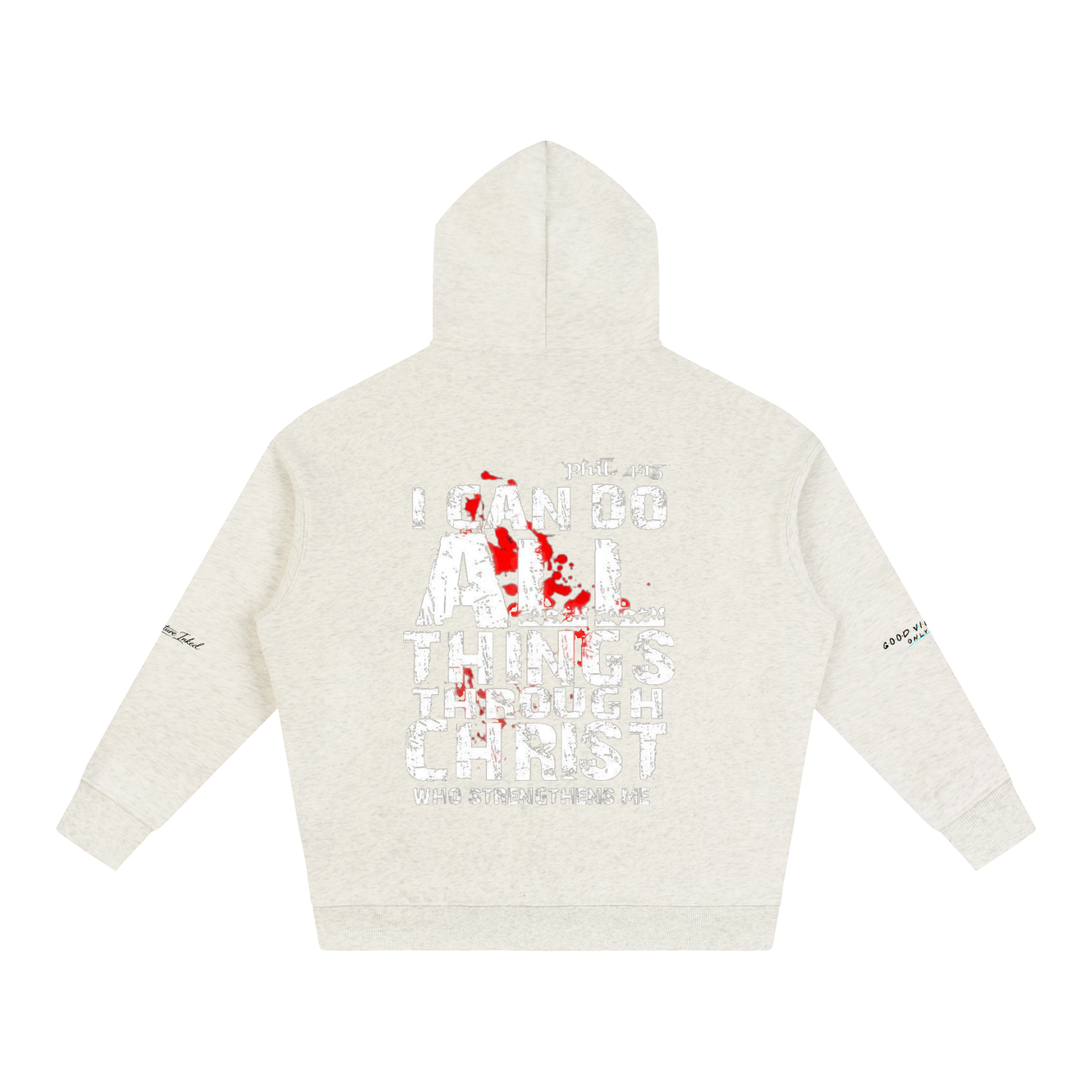 Philippians 4:13 Oversize Fleeced Hoodie