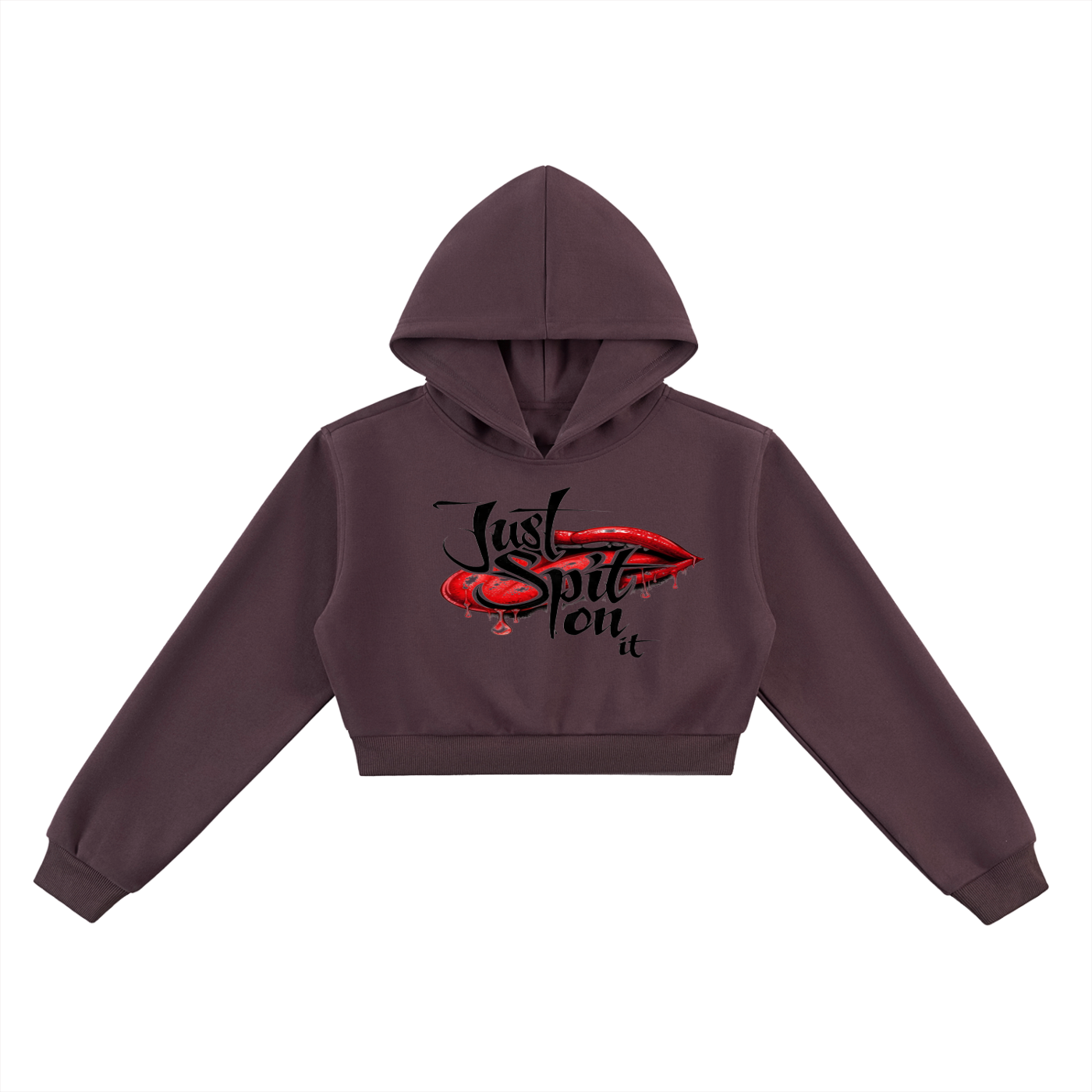 Just Spit on It Cropped Hoodie