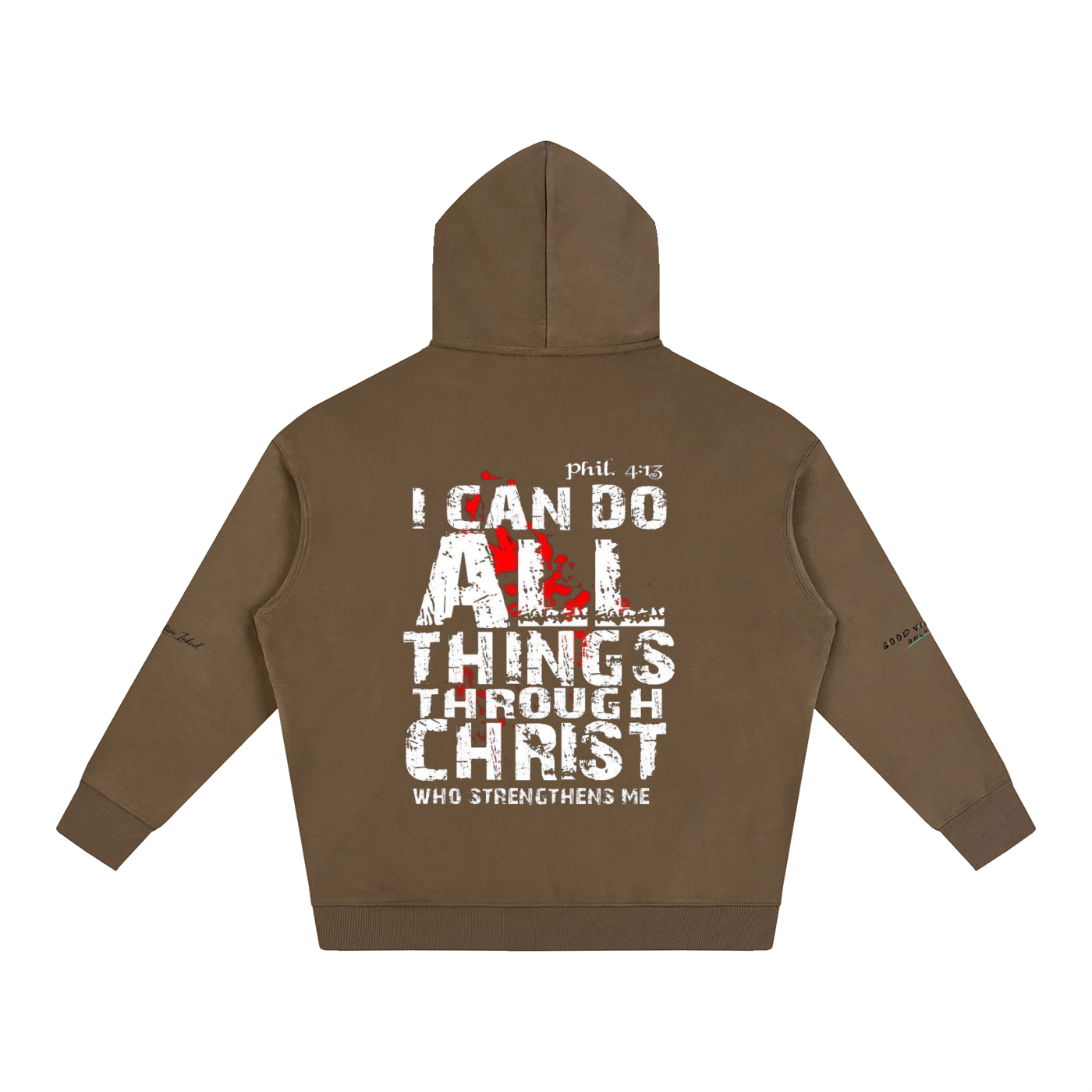 Philippians 4:13 Oversize Fleeced Hoodie