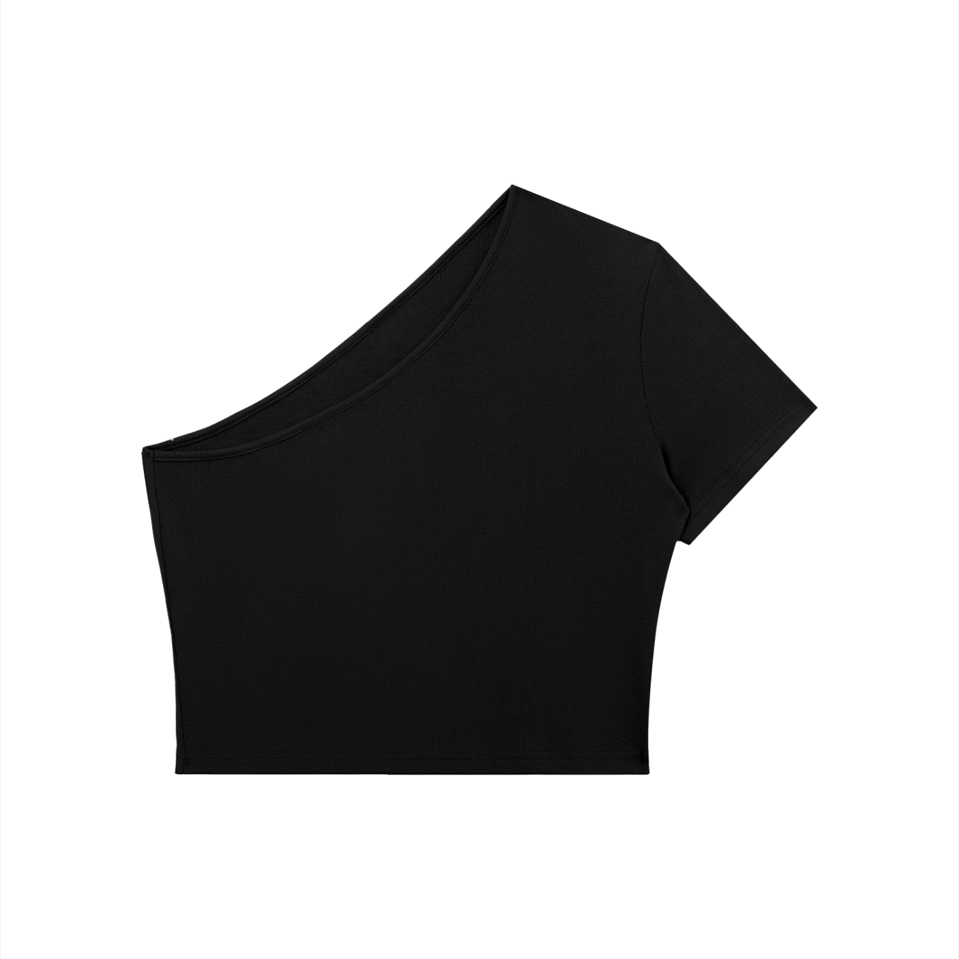 Women's One-Shoulder Crop Shirt