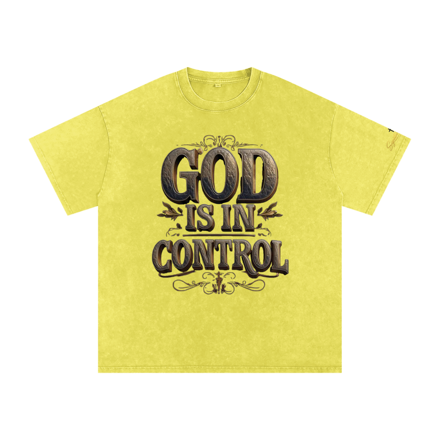 Snow Washed Oversized Cotton T-Shirt