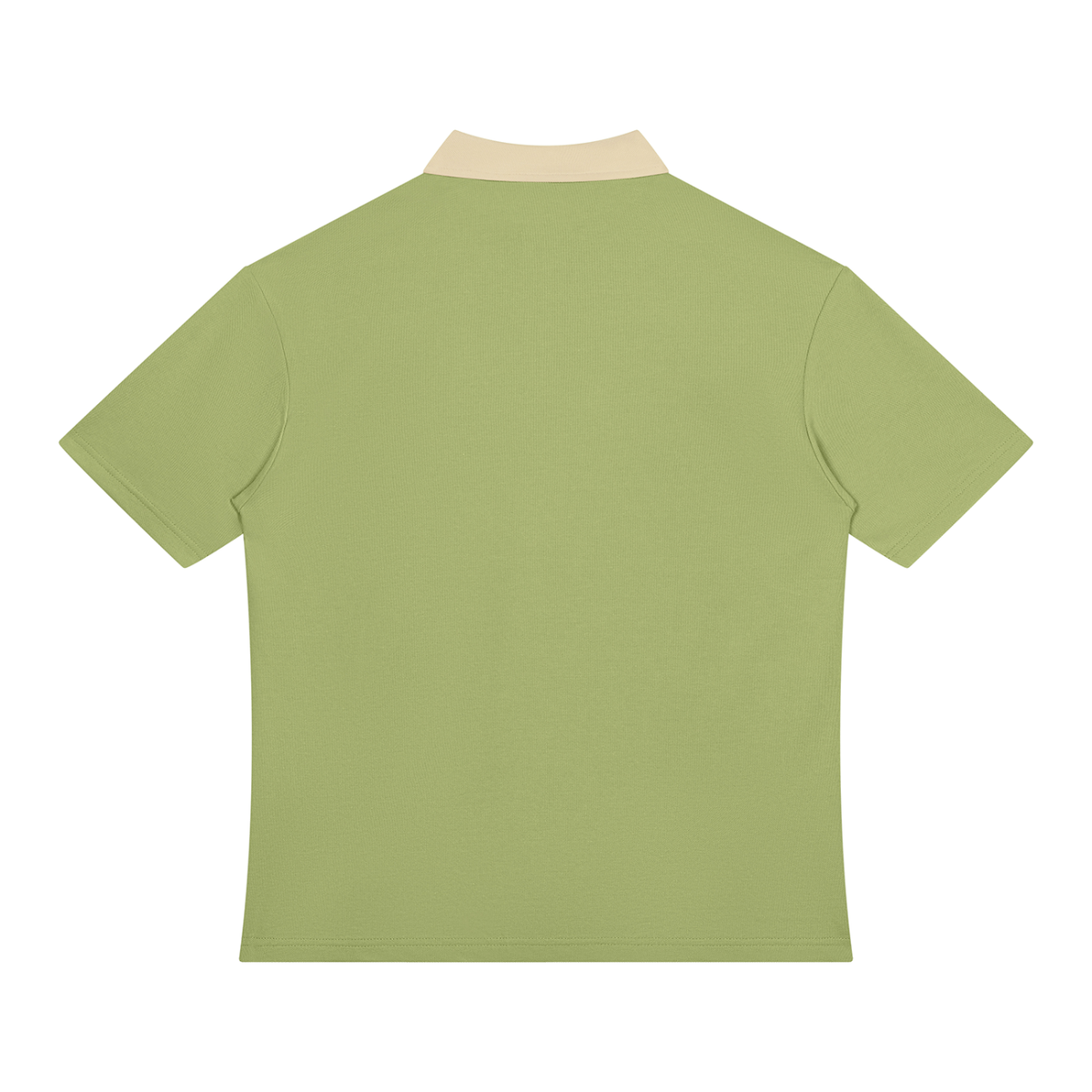 Unisex Color Block Quarter-Zip Polo Shirt