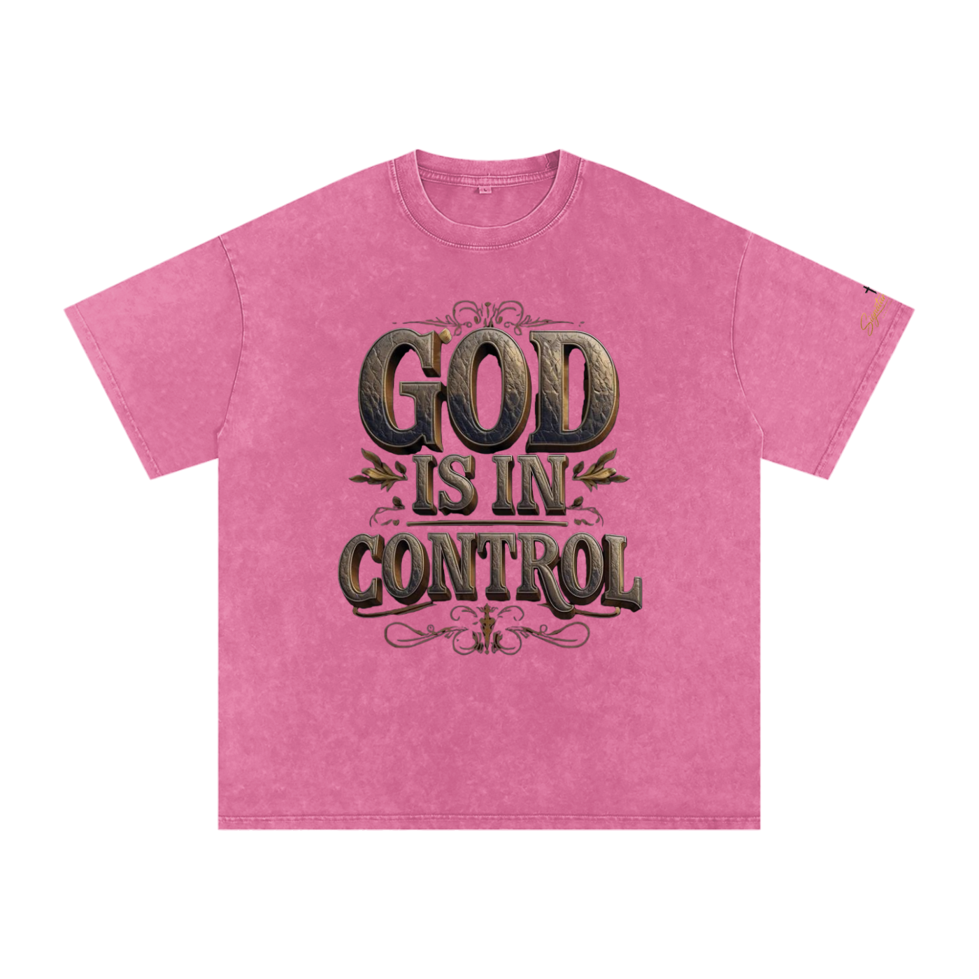 Snow Washed Oversized Cotton T-Shirt