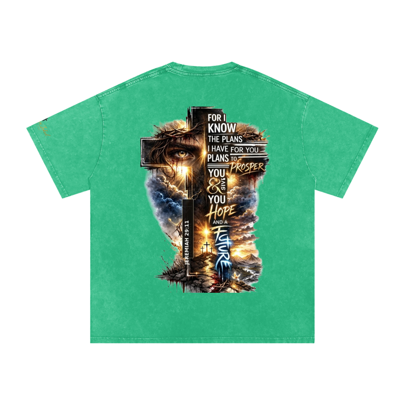 Snow Washed Oversized Cotton T-Shirt