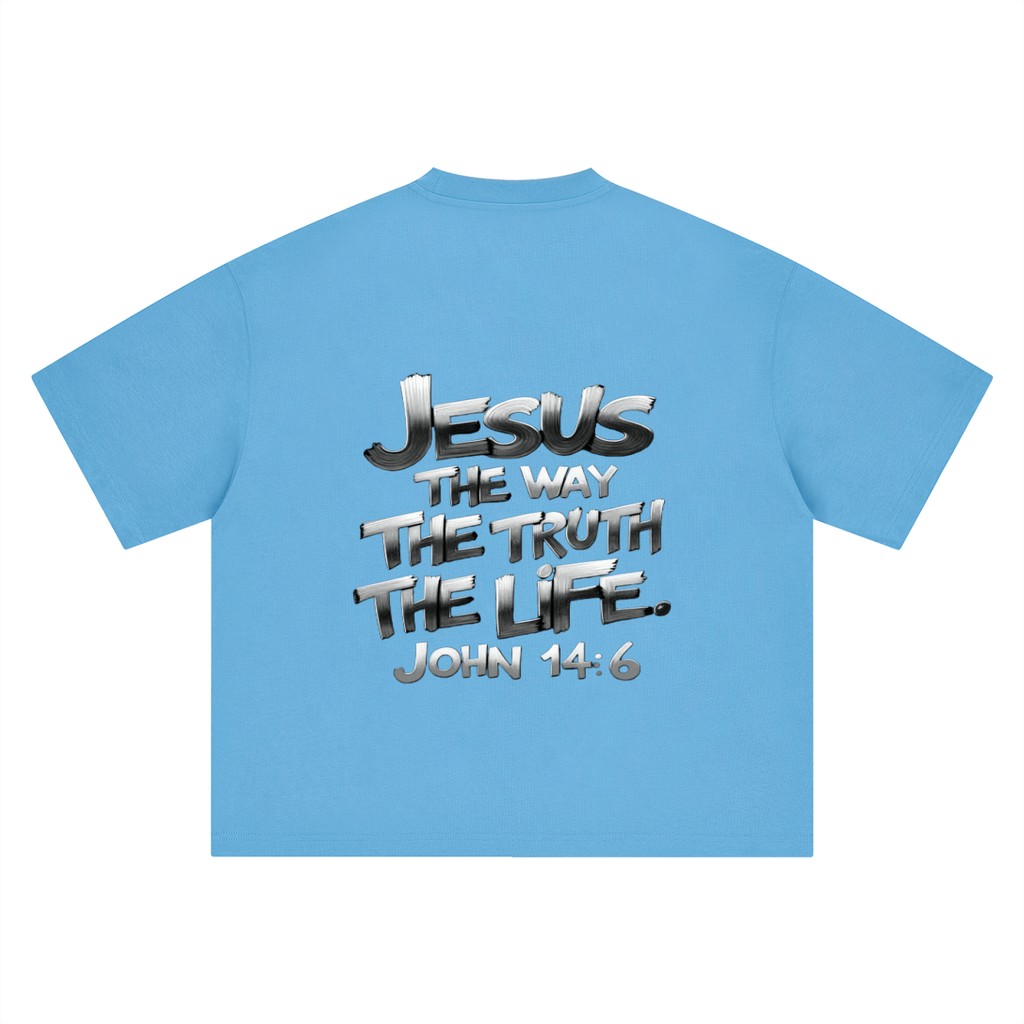 Boxy Oversized  John 14:6 T-Shirt