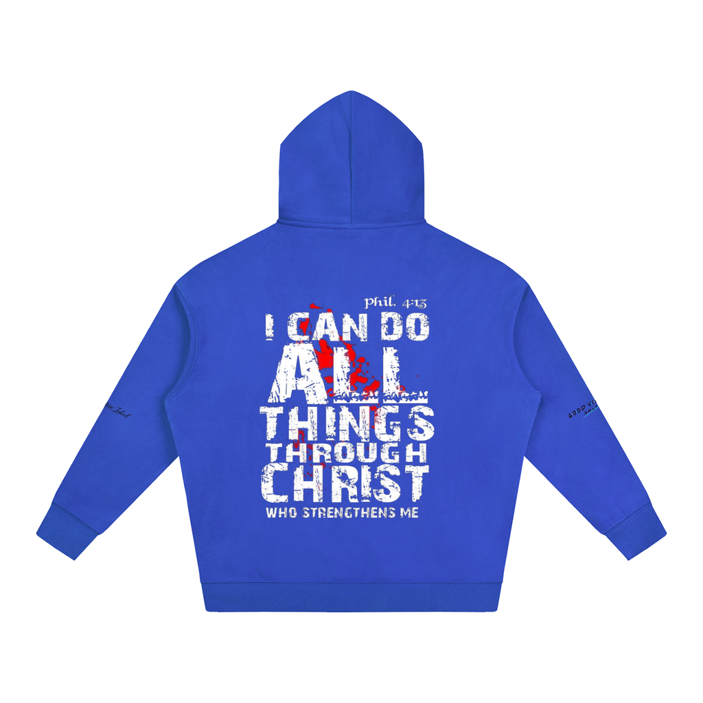 Philippians 4:13 Oversize Fleeced Hoodie