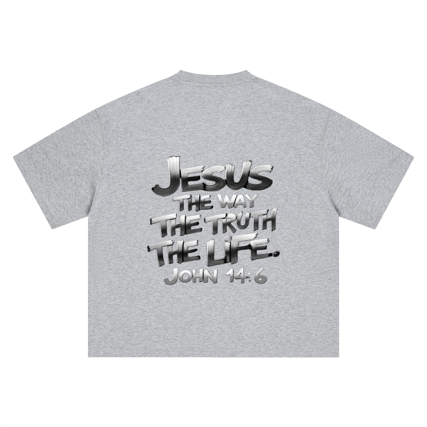 Boxy Oversized  John 14:6 T-Shirt