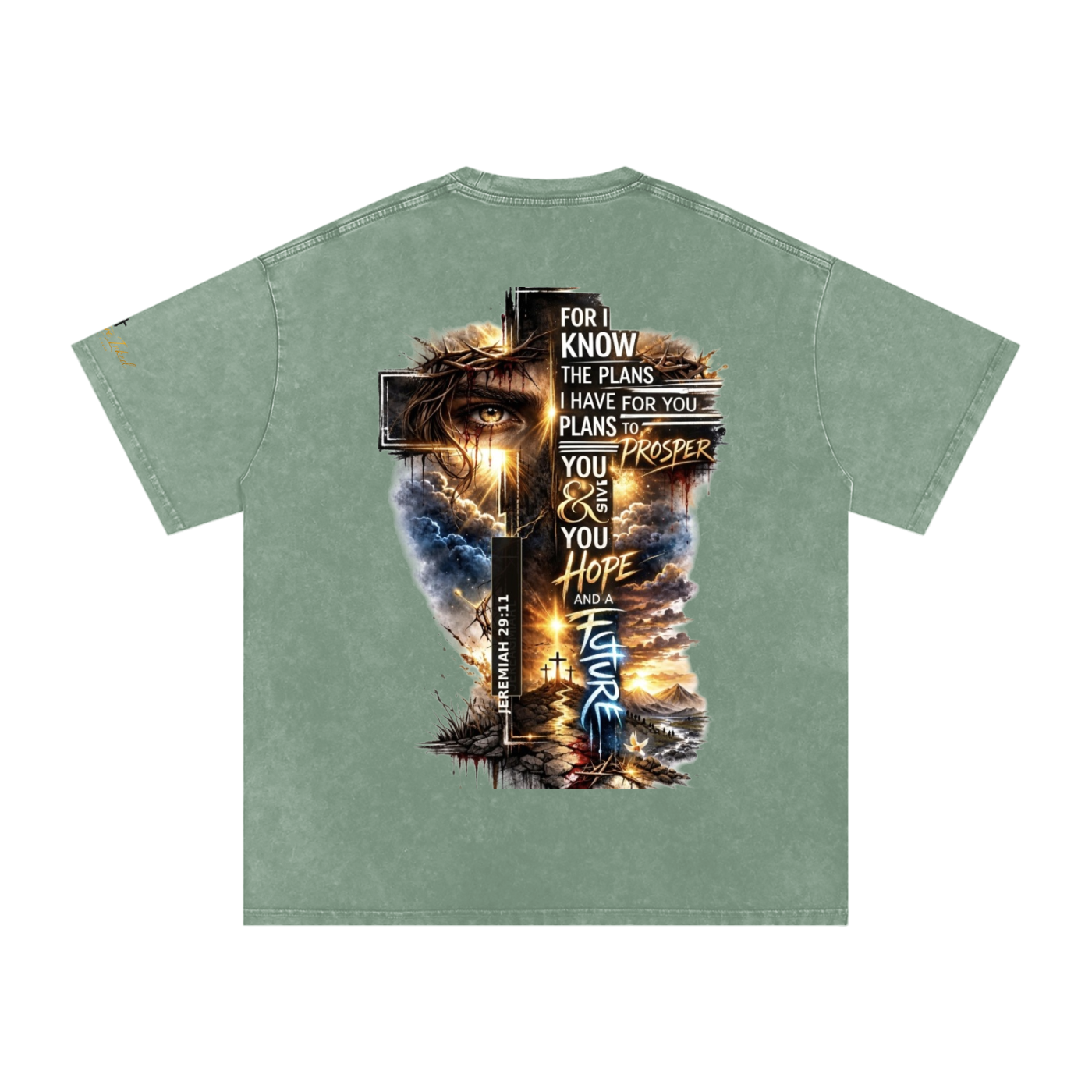 Snow Washed Oversized Cotton T-Shirt