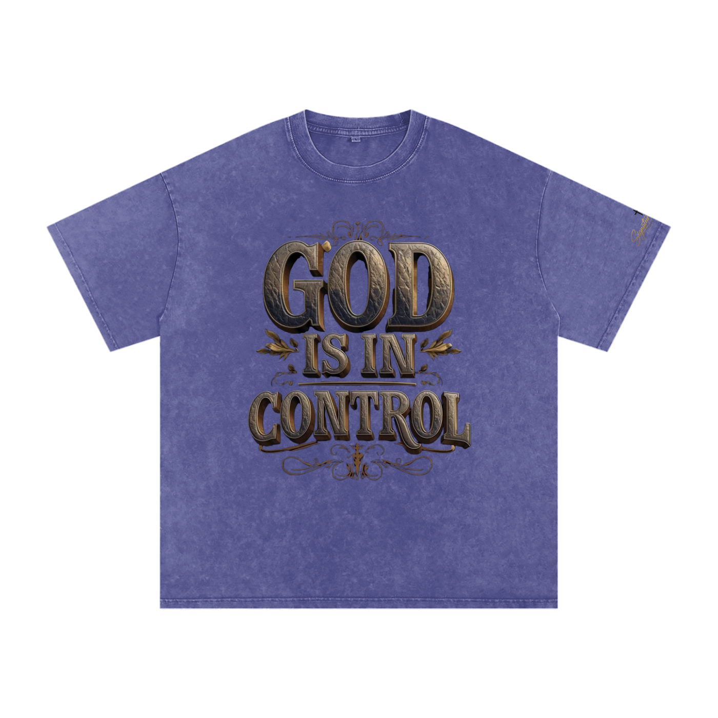 Snow Washed Oversized Cotton T-Shirt
