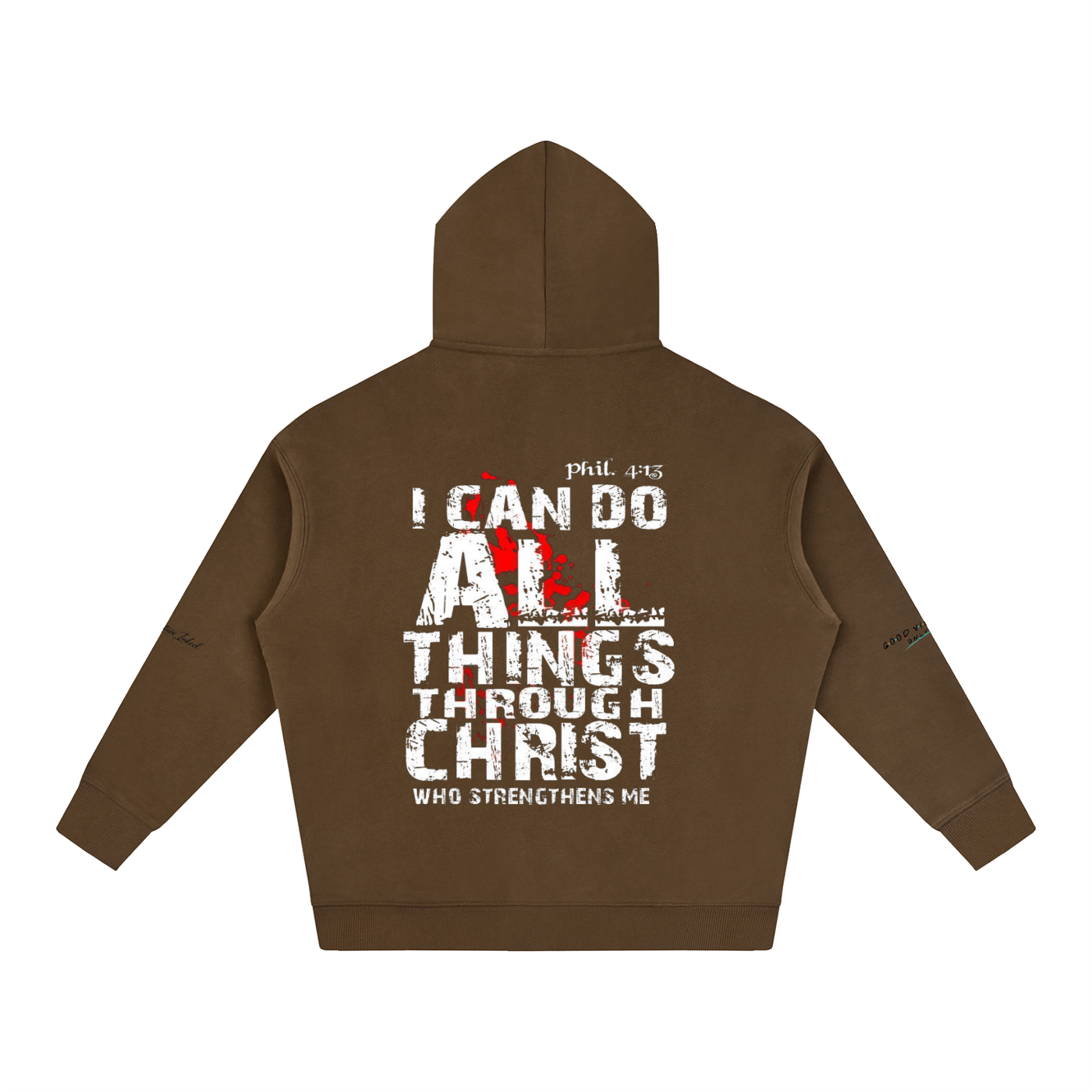 Philippians 4:13 Oversize Fleeced Hoodie