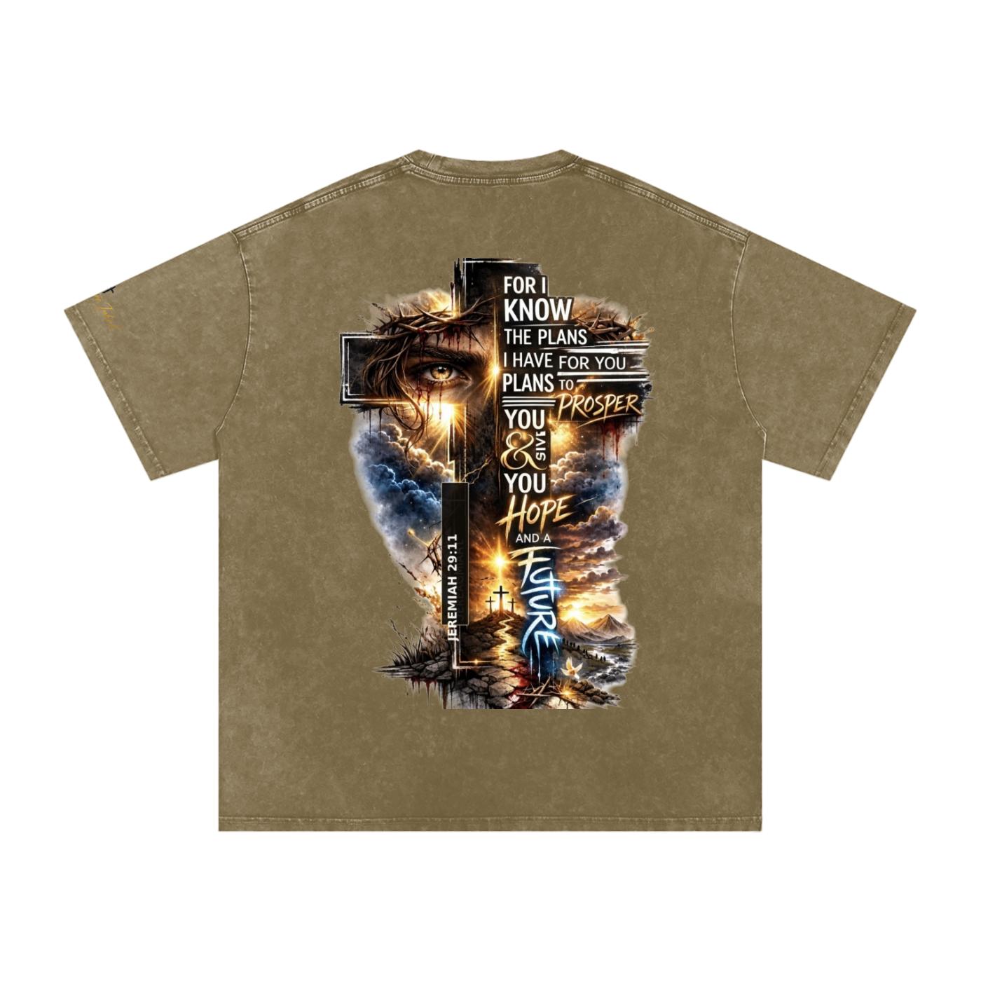 Snow Washed Oversized Cotton T-Shirt