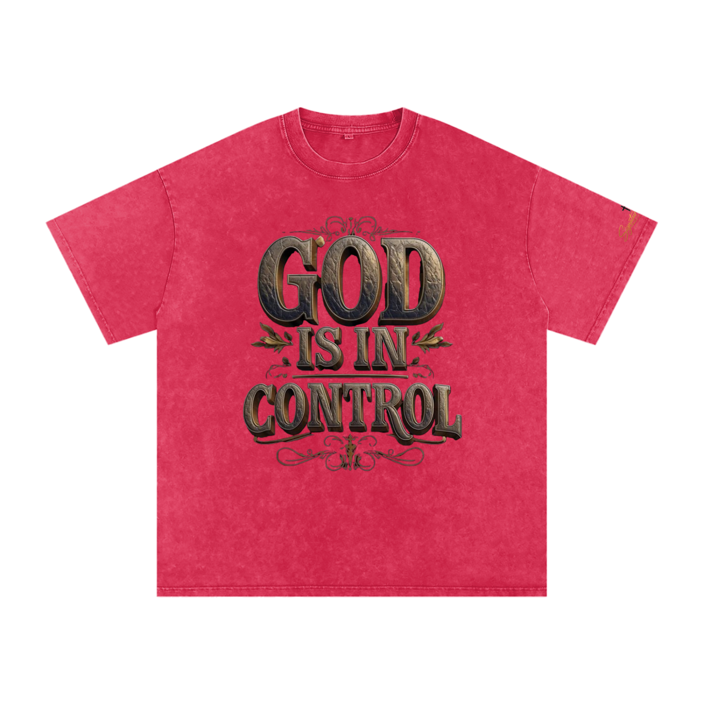 Snow Washed Oversized Cotton T-Shirt