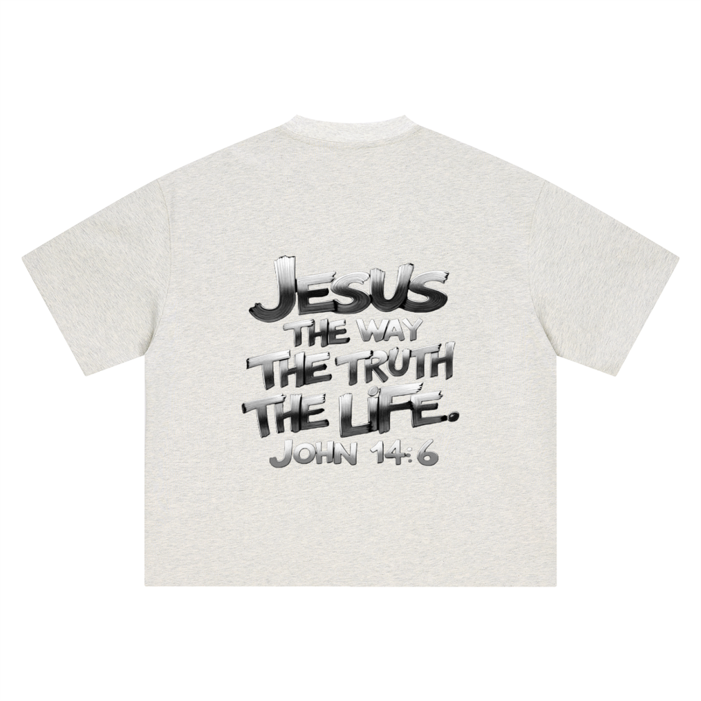 Boxy Oversized  John 14:6 T-Shirt