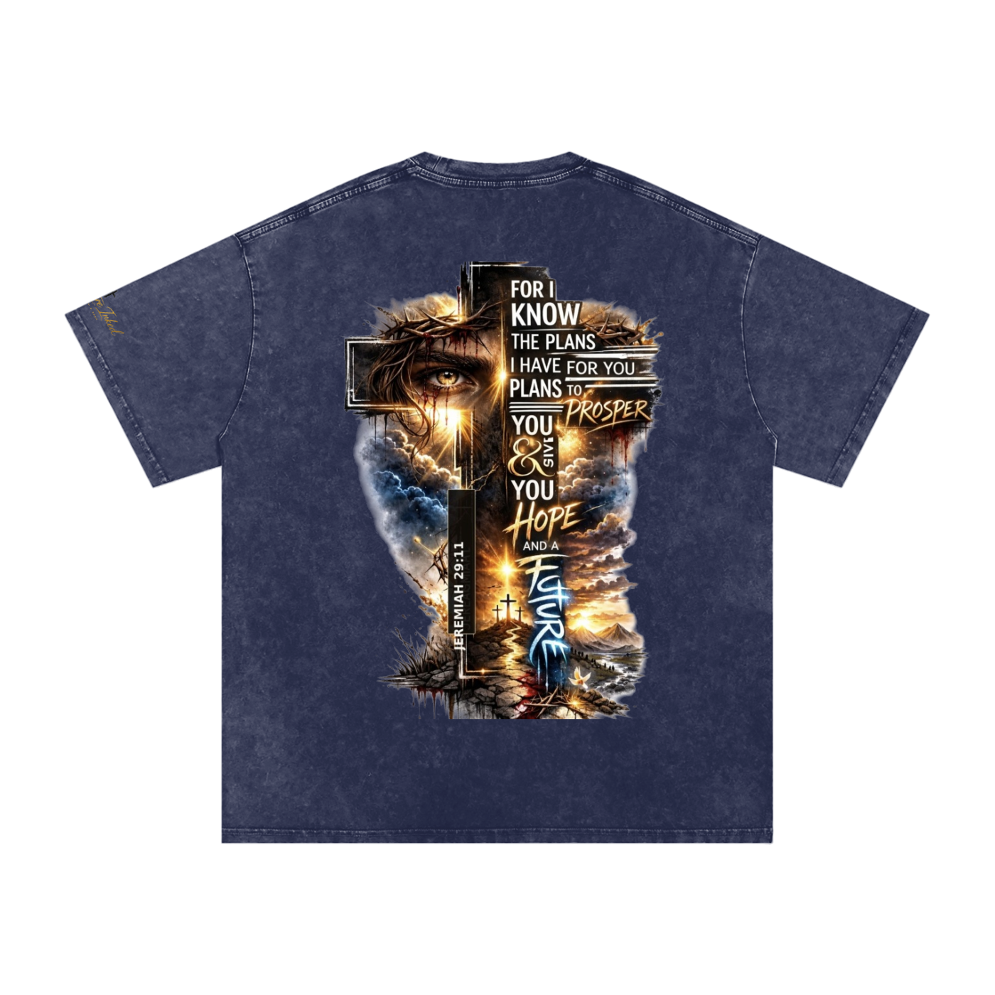 Snow Washed Oversized Cotton T-Shirt