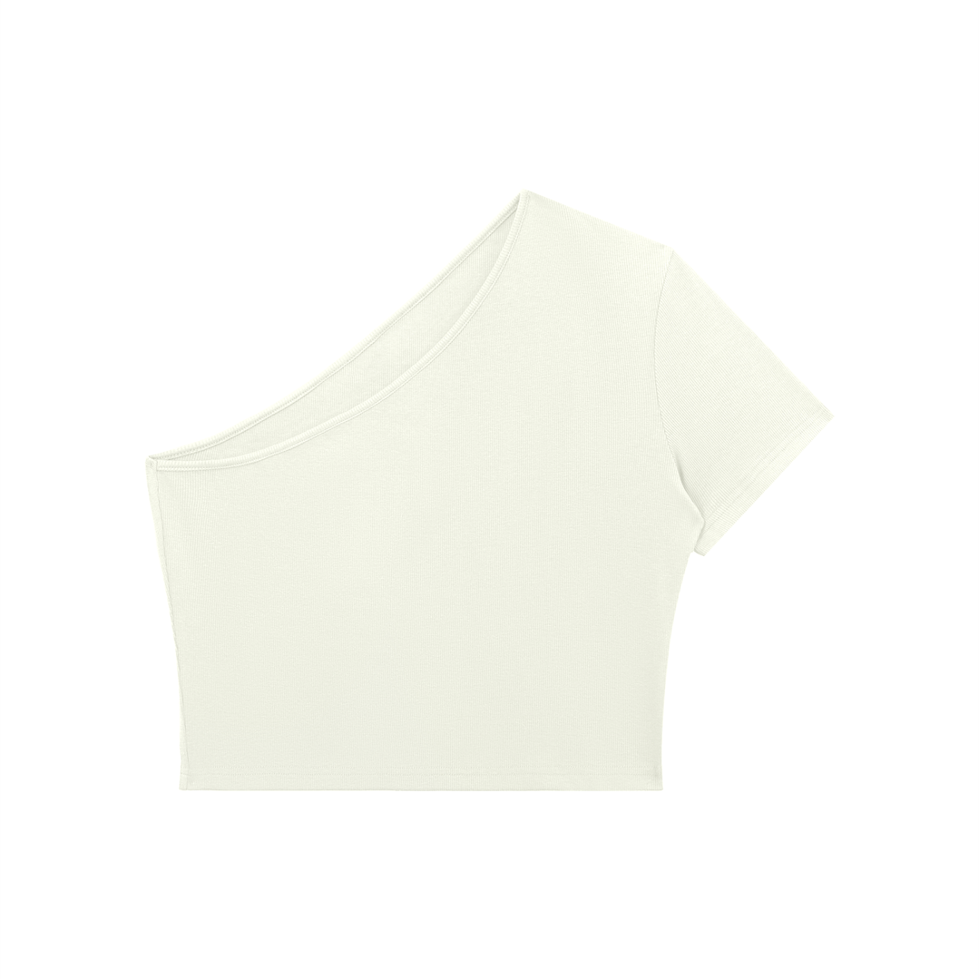 Women's One-Shoulder Crop Shirt