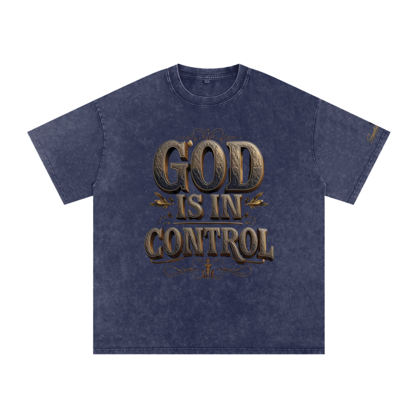 Snow Washed Oversized Cotton T-Shirt